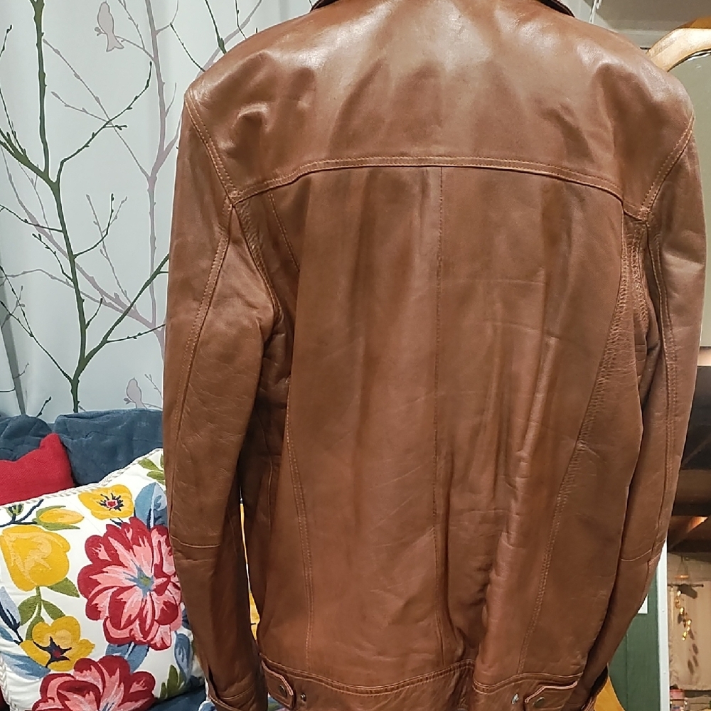 Wilsons Leather Tan Jacket for Men - Picture 9 of 16